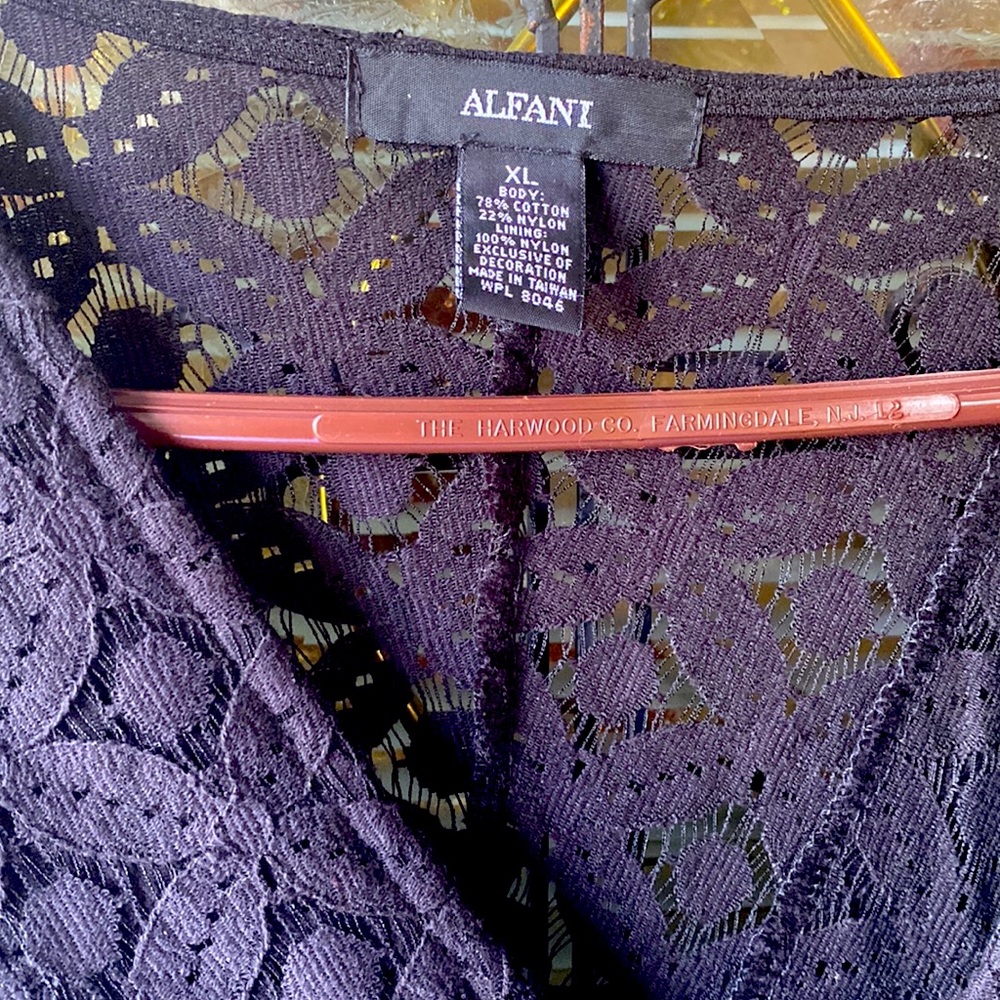 Black lined Dress by Alfani size XL